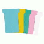 FICHES T INDICE 2 / 60 MM - BLANC - LOT DE 100