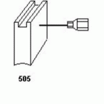 JEU DE 2 CHARBONS 5 X 10 X 16.5  POUR METABO