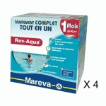 KIT TRAITEMENT PISCINE COMPLET - REV-AQUA 60/90 M3 - 4 MOIS DE MAREVA