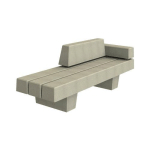 BANCS TRIBECA PIEDS BÉTON