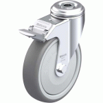 BLICKLE - ROULETTE PIVOTANTE À FREIN Ø 125MM BANDAGE CAOUTCHOUC TPE 120KG - LKRA-TPA 126KF-FI