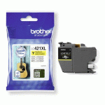 BROTHER CARTOUCHE LC421XLY JAUNE POUR IMPRIMANTE JET D