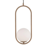 JUPITER SUSPENSION SAMBA, À 1 LAMPE, BEIGE/BLANC