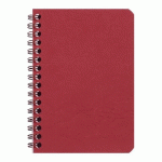 LOT DE 5 - CAHIER RELIURE INTÉGRALE AGE BAG 9X14 100 PAGES LIGNÉ - ROUGE