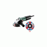 MEULEUSE D'ANGLE 850W W 850-125 EN BOITE CARTON + 25 DISQUES - METABO - SHRP6