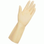 PAIRE GANTS MENAGERS SUPERFOOD LATEX BLOND TAILLE 9