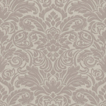 PAPIER PEINT SALON BAROQUE | PAPIER PEINT GRIS MÉTALLIQUE & TAUPE ÉLÉGANT | TAPISSERIE BAROQUE MOTIF ÉLÉGANT POUR COULOIR - 10,05 X 0,52 M