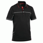 POLO BICOLORE NOIR/ROUGE TAILLE S - BLAKLADER