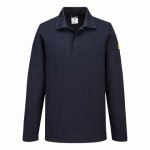 PORTWEST AS23 POLO MANCHES LONGUES ESD MARINE - TAILLE 4XL