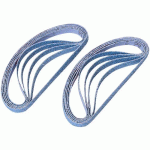 BANDE ABRASIVE COURTE - 10X130 MM - LOT DE 10 - GRAIN 240 - SAM