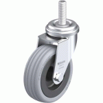 BLICKLE - ROULETTE PIVOTANTE Ø 75MM BANDAGE CAOUTCHOUC SBR 60KG - LRA-VPA 75G-GS10