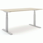 BUREAU RÉGLABLE STEELFORCE PRO 470 SLS 180 CM - ARGENT CHÊNE - ACTIFORCE