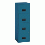 CLASSEUR MONOBLOC BUDGET 4 TIROIRS BLEU DISTANT