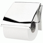 DISTRIBUTEUR PAPIER TOILETTE ROULEAU MÉTAL BRABANTIA AVEC COUVERCLE, INOX