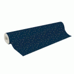 PAPIER CADEAU ALLIANCE, LARGEUR 70 CM - ROULEAU DE 50 M, ETOILE BOUDOIR - BLEU