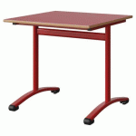 TABLE MALIBU 80X80 T6 DL STRA ALAISÉ ROUGE U321/ROUGE 3020 - MANUTAN EXPERT