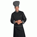 VESTE CHEF CUISINIER NOIR LONDRA