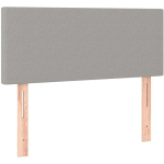 VIDAXL - TÊTE DE LIT GRIS CLAIR 100X5X78/88 CM TISSU