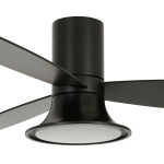 BEACON LIGHTING BEACON VENTILATEUR DE PLAFOND AVEC LUMIÈRE FLUSSO NOIR 132CM SILENCIEUX