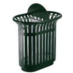 CORBEILLE 2*60L TULIPE À POSER AVEC TOTEM, VERT MOUSSE 6005