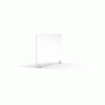 EXACOMPTA - RÉF. 81058D - EXASCREEN ECRAN DE PROTECTION OU CLOISONNETTE CONTRE LES POSTILLONS POUR BUREAU OPEN-SPACE - CALL CENTER - RESTAURANTS H58CMXL78CM - À FIXER KIT DE FIXATION FOURNI - CRISTAL - LOT DE 6