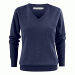 JAMES HARVEST ASHLAND V PULL-OVER FEMMES BLEU MÉLANGE - TAILLE XS