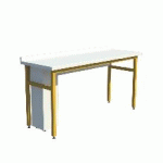 LA PAILLASSE ÉLÈVE SÈCHE STRATIFIÉ 120 CM 9010 BLANC - MANUTAN COLLECTIVITÉS