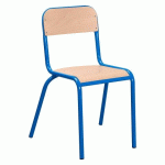 LOT DE 2 - CHAISE SCOLAIRE LUDO- TAILLE 6 - CM2/COLLÈGE/LYCÉE - BLEU