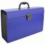 LOT DE 2 - TRIEUR VALISETTE, A4, 19 COMPARTIMENTS, BLEU