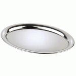 PLATEAU DE SERVICE KAFFEEHAUS, OVALE, ACIER INOXYDABLE - LOT DE 2