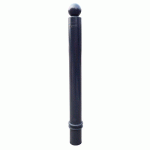 POTEAU MÉMOIRE DE FORME Ø80MM TÊTE BOULE 930MM NOIR - VISO