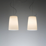 PRANDINA MARLENE S3 SUSPENSION, BLANC OPALE