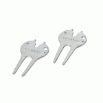RELEVES PITCH DE GOLF EN METAL - LOT DE 2