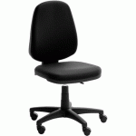 SIÈGE DE BUREAU BAS OPEN - REVÊTEMENT TISSU - NOIR - QUADRIFOGLIO