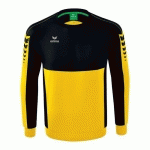 SWEAT ENFANT - ERIMA - SIX WINGS JAUNE/NOIR