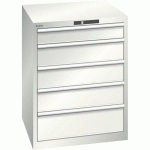 ARMOIRE BLANC GRIS 717X725X850 AVEC 5 TIR. 200KG - LISTA