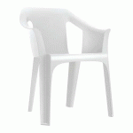 FAUTEUILS COOL POLYPROPYLÈNE - BLANC - GARBAR