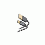 HAMA CÂBLE DE CHARGE/DONNÉES METALL, MICRO-USB, 1,5 M - ANTHRACITE