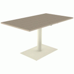 TABLE MANO RÉGLABLE 140X80 STRAT ABS CHÊNE B./BEIGE 1013 - MOBIDECOR