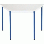 TABLE UNIVERSALIS TRAPEZE 140X70X70 PLT GRIS/5010 BLEU