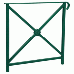 BARRIÈRE HÉRITAGE ROSACE 80 CM SIMPLE CROSSE - VERT 6005 - PROCITY