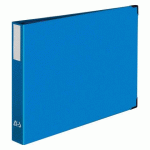 CLASSEUR 4 ANNEAUX CARTONNÉ À L’ITALIENNE ARIANEX A3 - DOS 5 CM BLEU