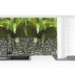 MICASIA - CRÉDENCE ADHÉSIVE - STONE WALL WITH PLANTS DIMENSION HXL: 70CM X 50CM MATÉRIEL: SMART