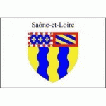 DRAPEAU SAÔNE ET LOIRE : DIMENSIONS - 50 X 75 CM