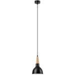 LAMKUR LIGHTING - LAMKUR FRANCESCA PLAFONNIER DOME SUSPENSION NOIR, 1X E27