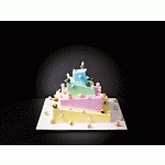 MATFER - KIT DE MONTAGE POUR WEDDING CAKE À LA FRANÇAISE CARRÉ DESTRUCTURÉ - 681903