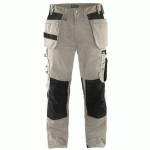 PANTALON DE TRAVAIL ARTISAN BEIGE/NOIR TAILLE 58C - BLAKLADER