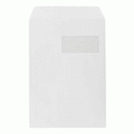 POCHETTE VELIN BLANC 229 X 324 MM LA COURONNE 90 G AVEC FENÊTRE 50 X 110 MM - BOÎTE DE 250