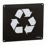 ROSSIGNOL PLAQUE SIGNALETIQUE DE TRI MURALE - PRODUIT RECYCLABLE - GRIS MANGANESE