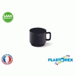 TASSE A CAFE 17 CL MELAMINE NOIRE